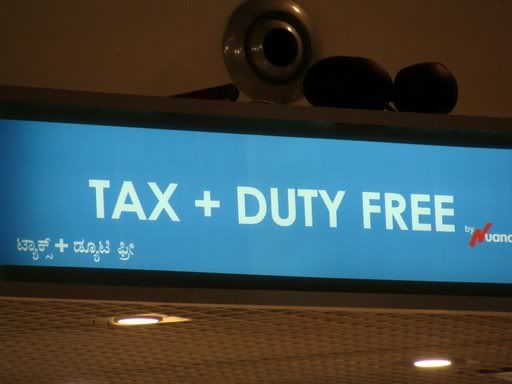 tax &amp; duty free shop in BIAL