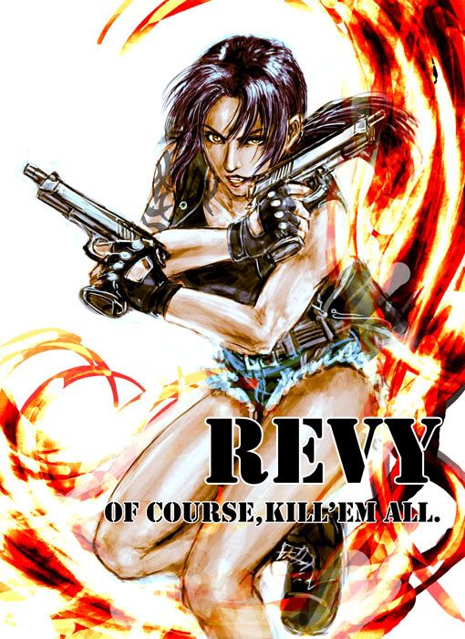 Revy is kind of hilariously trigger-happy. She just really enjoys shooting 