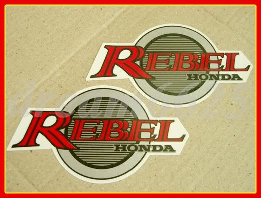 Honda rebel tank decal #2