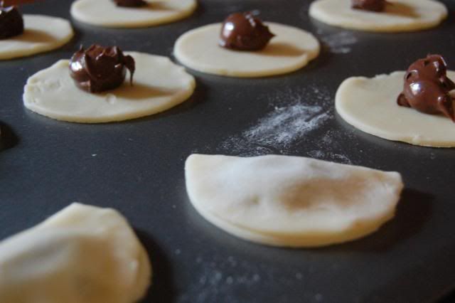 Nutella filled cookies