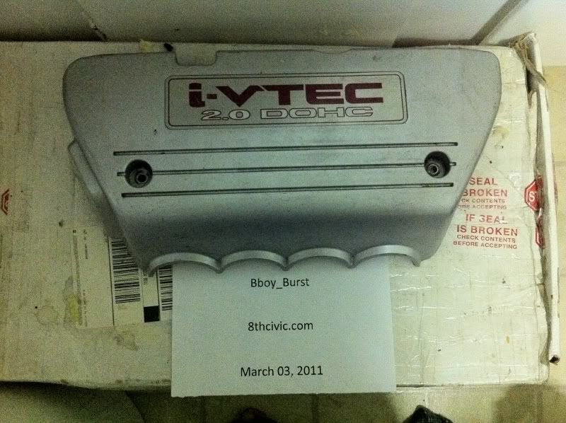 K20Z3 RBC Intake Manifold Cover 8th Generation Honda Civic Forum