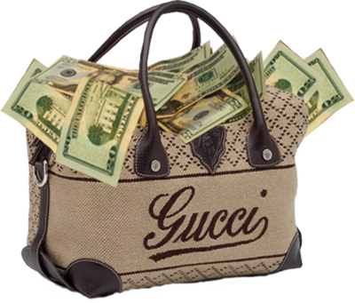 Gucci Bag full of Money!