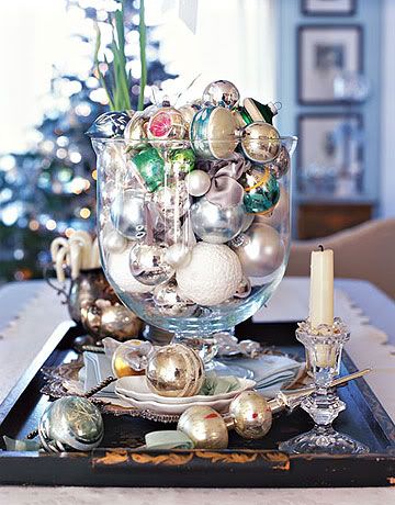 lg bowl of ornaments