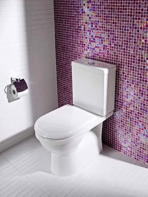 purple tile bathroom