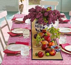 pink table