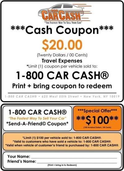 1-800 CAR CASH :: Cash Coupon