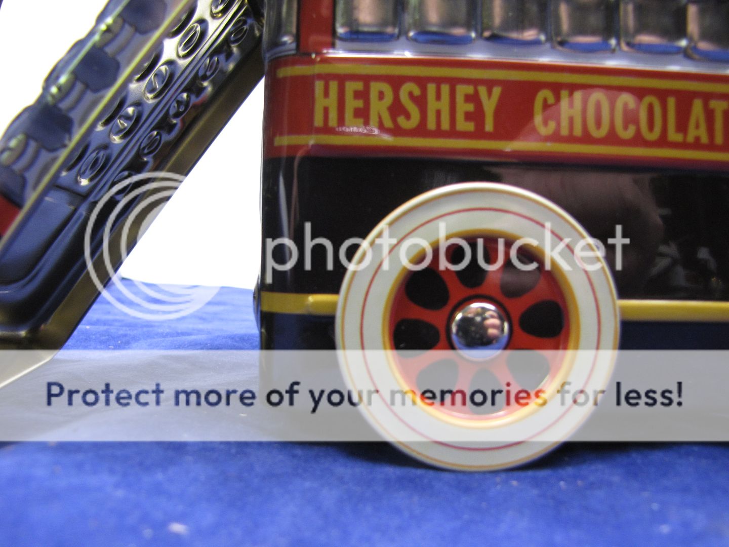 Vintage Hershey Chocolate Tin Milk Truck Rolling Wheels  