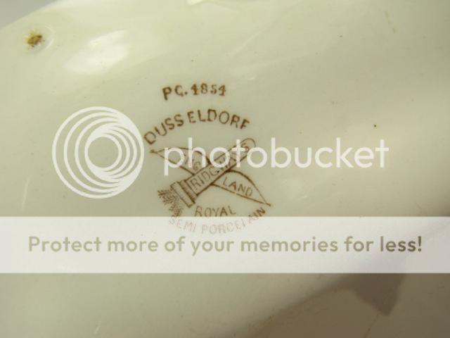 Ridgway Oval Platter PG 4854 Dusseldorf Semi Porcelain  