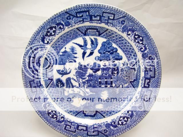 Vintage Ridgway Blue Willow Plate  