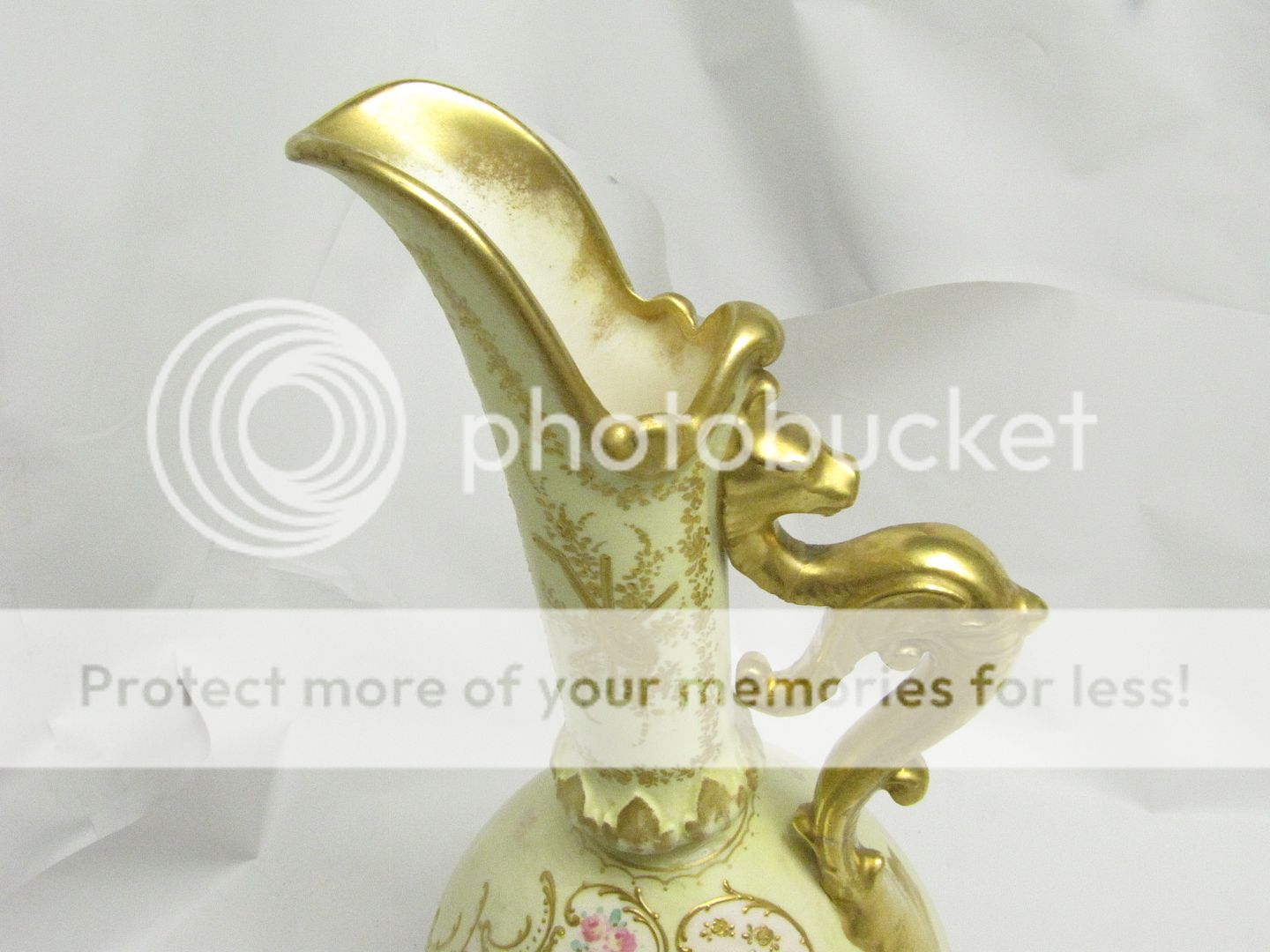 Rare Royal Bonn Vase Dragon Handle Bulbous Ewer MEHLEM  