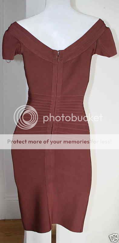   Leger Light Claret Stretch Bandage Dress NEW M 794780427798  